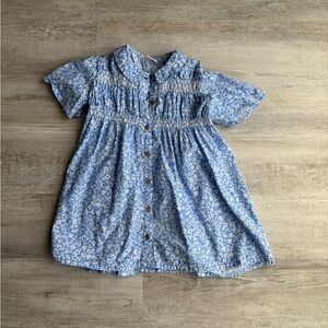 Next Blue Floral Kids Casual Dress